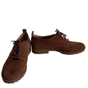 🤎CROWN VINTAGE- Elegant Brown Suede Men’s Oxfords, NWOT
